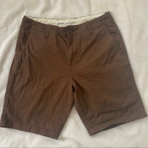 Brown straight Shorts size 33